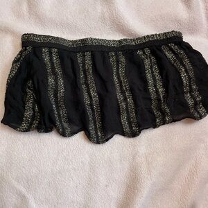 Barely worn free people black and gold tube top